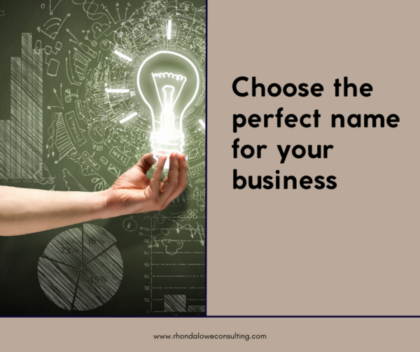 Choose the perfect name for your business